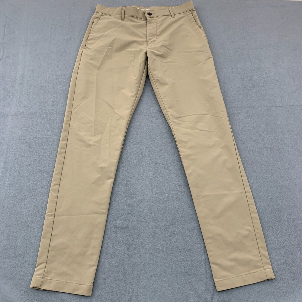 Banana Republic Pants Mens Size 34x33 Khaki Golf Polyester 5 Pocket Wickening